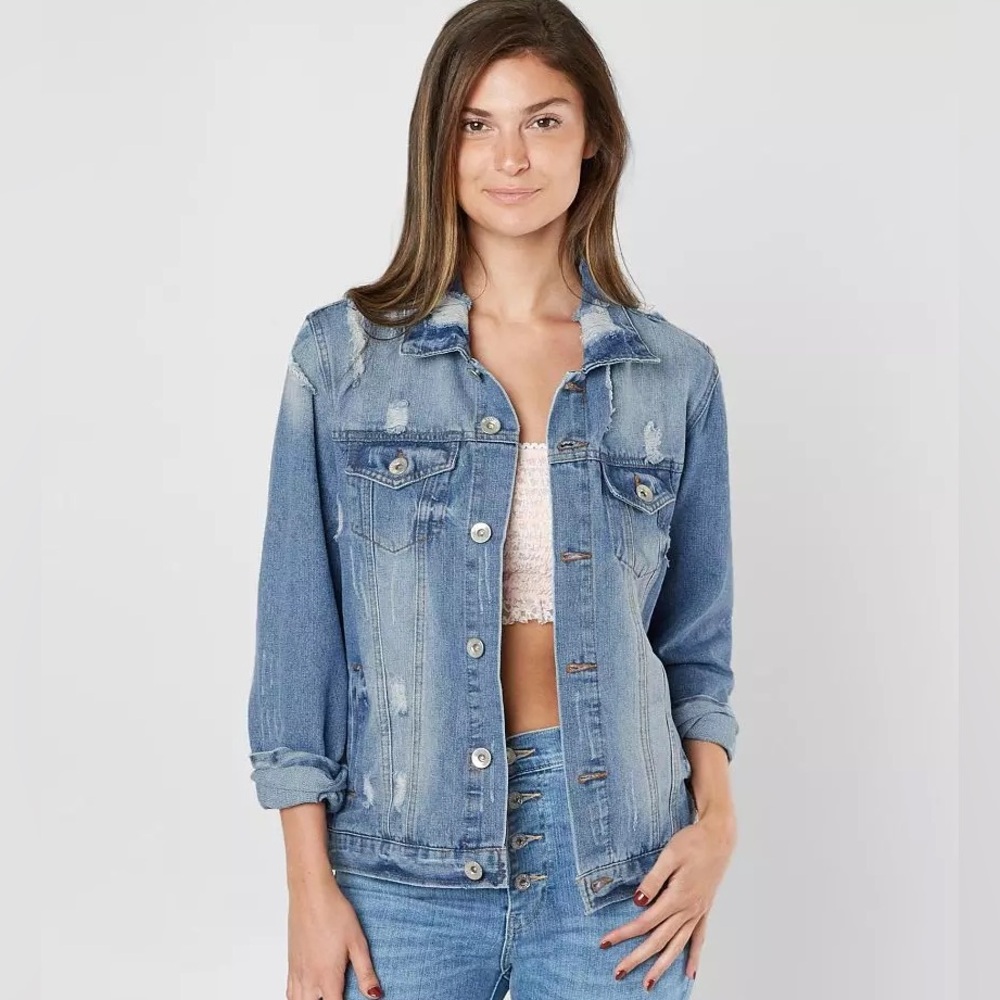 Distressed Denim Jacket